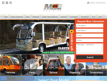 Tablet Screenshot of motoelectricvehicles.com